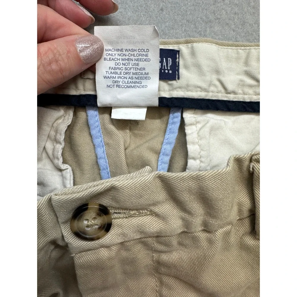 Gap Kids Easy Fit Chino Pants Khaki Tan Size 14 Husky Cotton Twill 303031